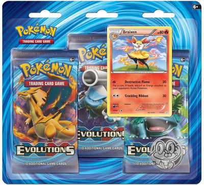 Image for XY - Evolutions 3 Pack Blister [Braixen] (EVO)