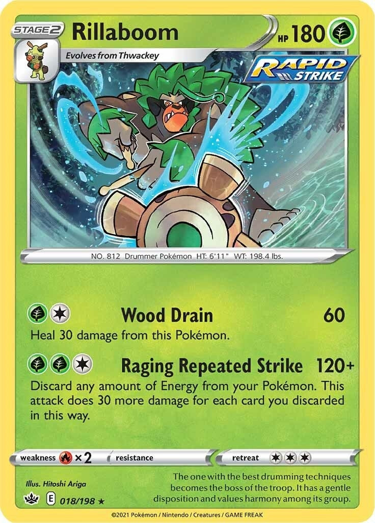 Image for Rillaboom (SWSH06: Chilling Reign) (018/198) - Pokemon