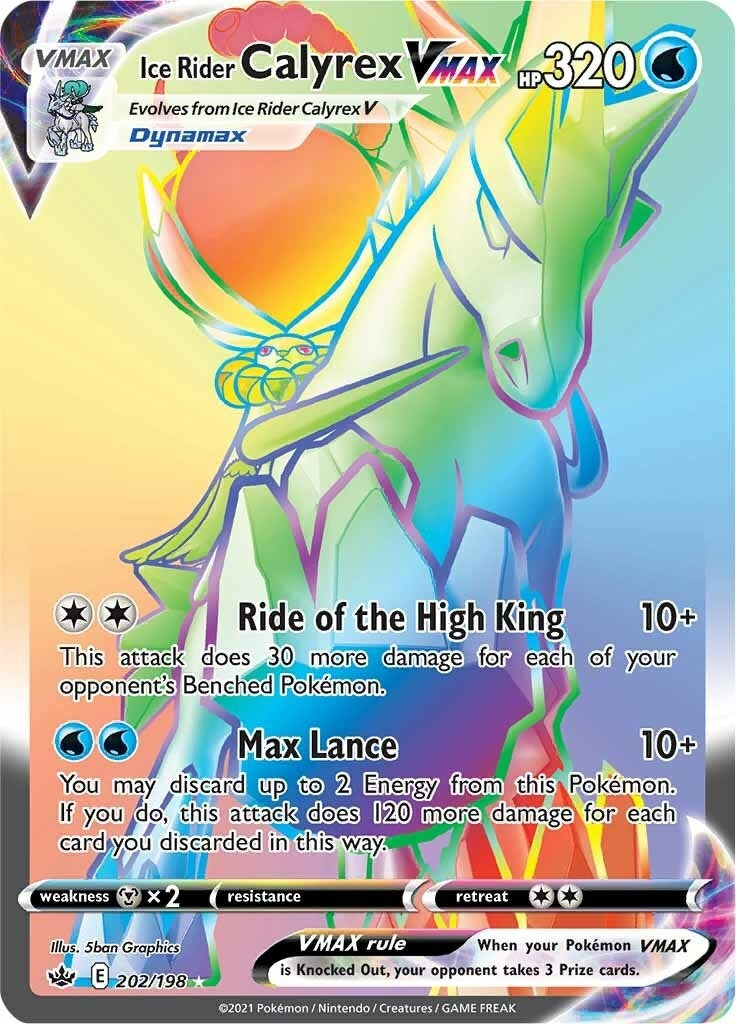 Image for Ice Rider Calyrex VMAX (Secret) (SWSH06: Chilling Reign) (202/198) - Pokemon