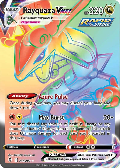 Image for Rayquaza VMAX (Secret) (SWSH07: Evolving Skies) (217/203) - Pokemon