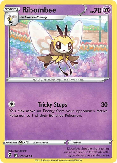 Image for Ribombee (SWSH07: Evolving Skies) (079/203) - Pokemon
