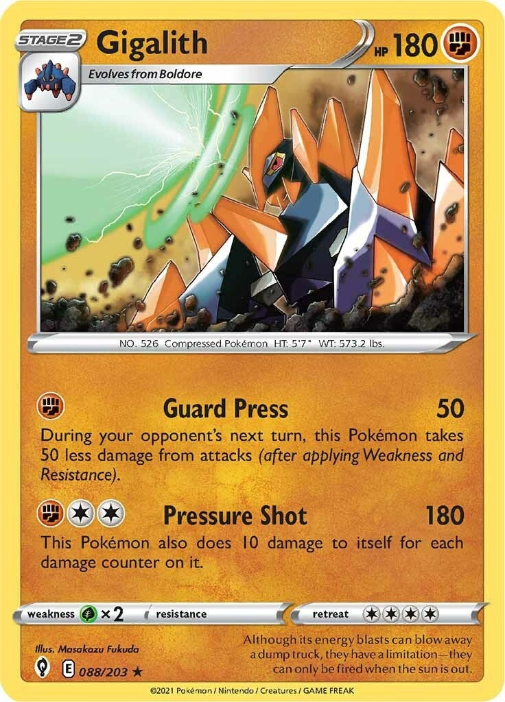 Image for Gigalith (SWSH07: Evolving Skies) (088/203) - Pokemon