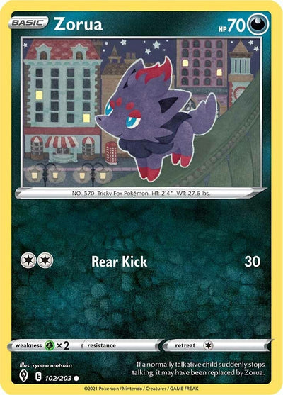 Image for Zorua (SWSH07: Evolving Skies) (102/203) - Pokemon