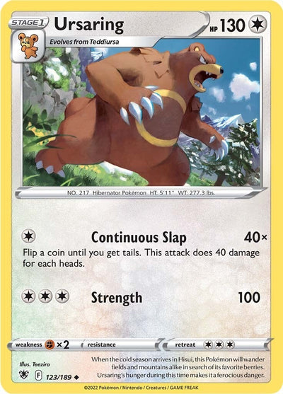 Image for Ursaring (SWSH10: Astral Radiance) (123/189) - Pokemon