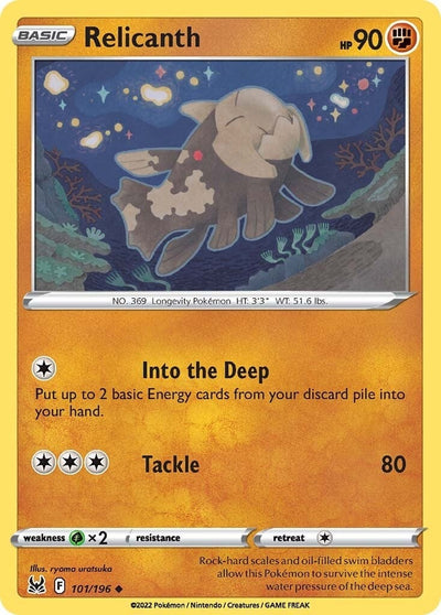 Image for Relicanth (SWSH11: Lost Origin) (101/196) - Pokemon