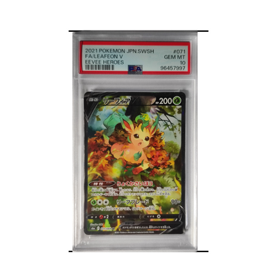 PSA 10 Leafeon V - Eevee Heroes 071/069 - Japanisch