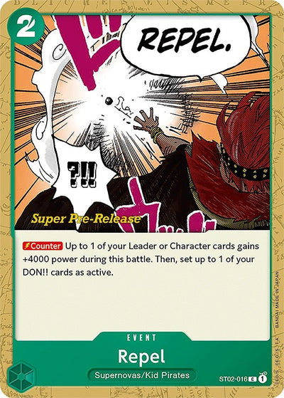 Image for Repel (Super Pre-Release Starter Deck 2: Worst Generation) (ST02-016) - One Piece Card Game