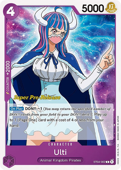 Image for Ulti (Super Pre-Release Starter Deck 4: Animal Kingdom Pirates) (ST04-002) - One Piece Card Game