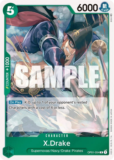 Image for X.Drake (054) (Romance Dawn) (OP01-054) - One Piece Card Game