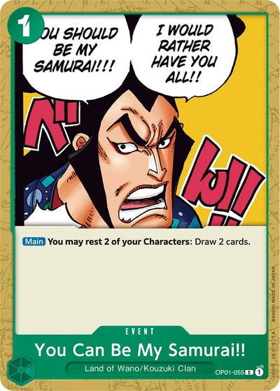 Image for You Can Be My Samurai!! (Romance Dawn) (OP01-055) - One Piece Card Game
