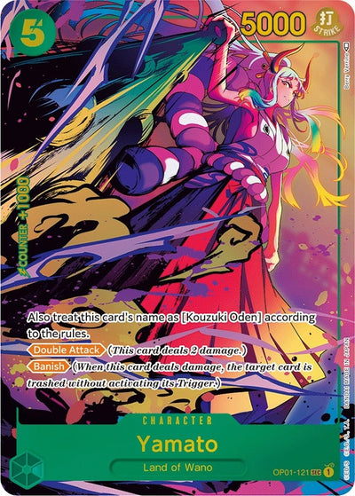 Image for Yamato (Parallel) (Romance Dawn) (OP01-121) - One Piece Card Game