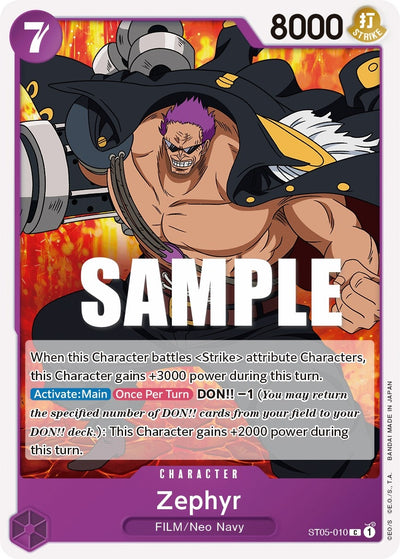 Image for Zephyr (Starter Deck 5: Film Edition) (ST05-010) - One Piece Card Game