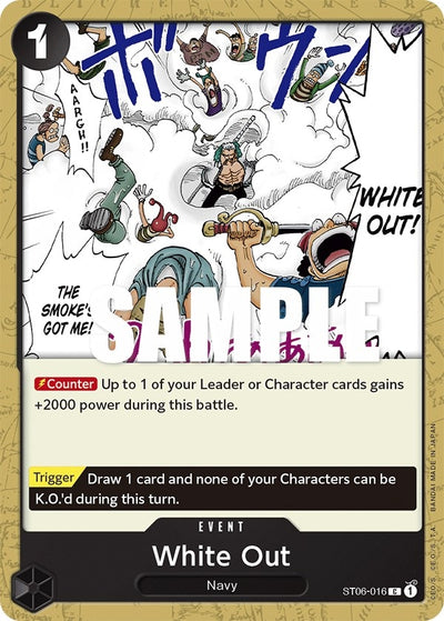 Image for White Out (Starter Deck 6: Absolute Justice) (ST06-016) - One Piece Card Game