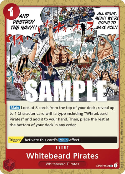 Image for Whitebeard Pirates (Paramount War) (OP02-022) - One Piece Card Game