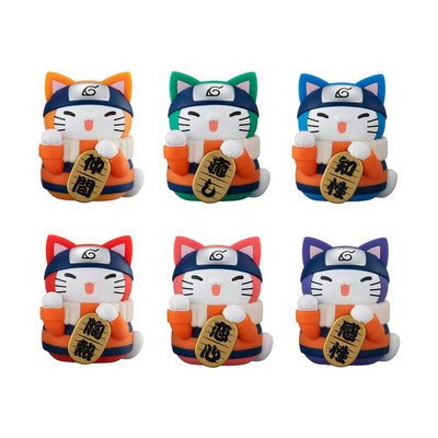Naruto Shippuden Mega Cat Project Nyaruto! Sammelfiguren Fortune Cats Coloful 7 cm Sortiment (6)