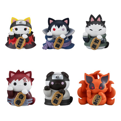 Naruto Shippuden Mega Cat Project Nyaruto! Sammelfiguren Fortune Cats Naruto Uzumaki & Friends Ver. 7 cm Sortiment (6)