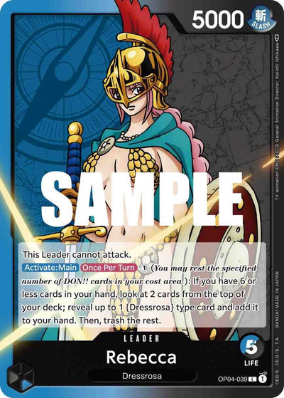 Image for Rebecca (039) (Kingdoms of Intrigue) (OP04-039) - One Piece Card Game