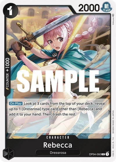 Image for Rebecca (092) (Kingdoms of Intrigue) (OP04-092) - One Piece Card Game