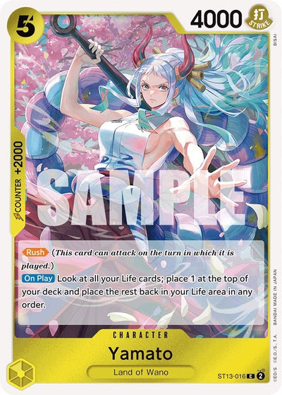 Image for Yamato (Ultra Deck: The Three Brothers) (ST13-016) - One Piece Card Game