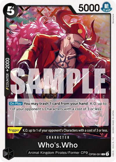 Image for Whos.Who (Two Legends) (OP08-091) - One Piece Card Game