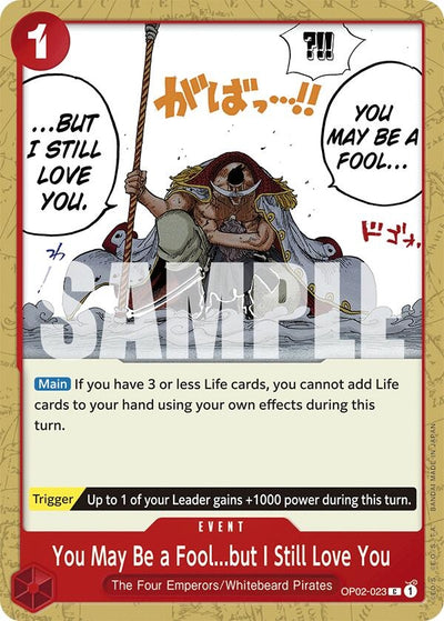 Image for You May Be a Fool...but I Still Love You (Starter Deck 15: RED Edward.Newgate) (2023) - One Piece Card Game