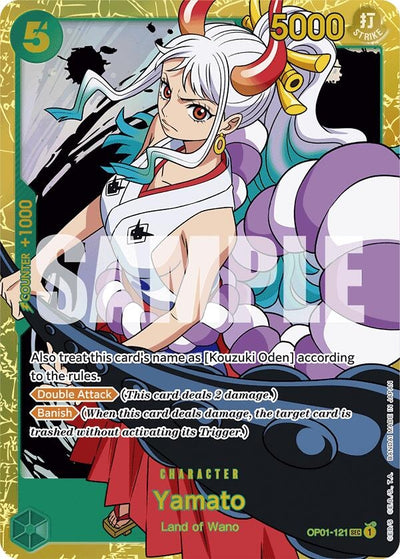 Image for Yamato (OP01-121) (Reprint) (Premium Booster -The Best-) (OP01-121) - One Piece Card Game