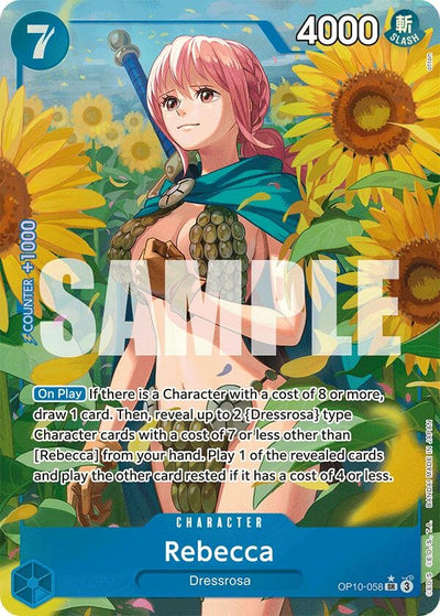 Image for Rebecca (Parallel) (Royal Blood) (OP10-058) - One Piece Card Game