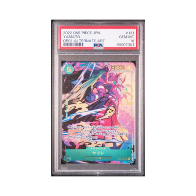 YAMATO ALTERNATE ART 2022 ONE PIECE Japanisch OP01-ROMANCE DAWN PSA GEM MT 10